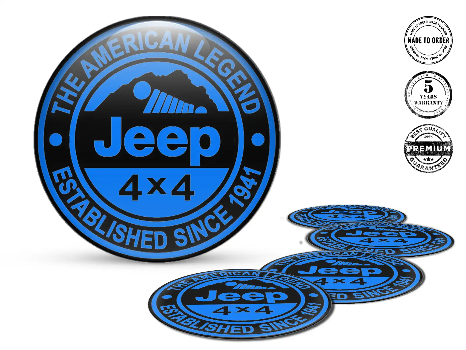 Jeep Calcomanías de Aro Autos Emblemas de Rueda Elegante